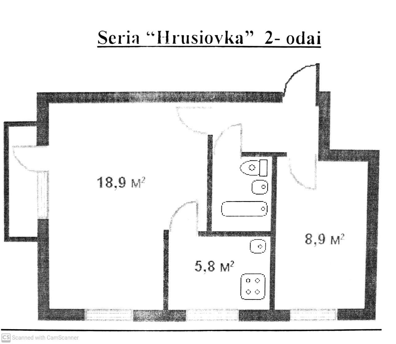 VÂNDUT Apartament de vânzare, Chișinău, sec. Telecentru, 2 odăi, încălzire autonomă, termopane, 45 m2, et.4