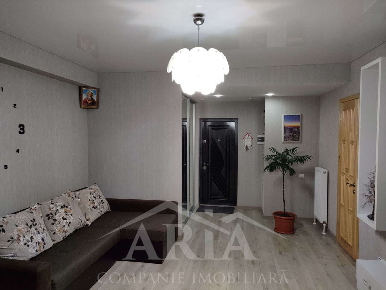 VÂNDUT, Apartament de vânzare, mun. Chișinău, sec.Rîșcani, 1 odaie cu living, Complexul Lagmar Impex, 51 m2, et.16