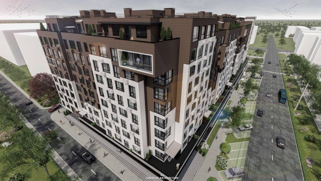 Apartament de vânzare, Chișinău, sec. Buiucani, Bloc Nou, Alpha Residence 3 odăi cu living și terasă, 80m2 și terasă 20m2, et.9