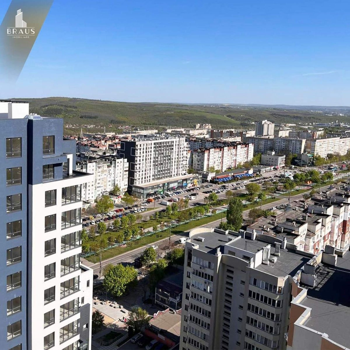 Apartament de vânzare, Chișinău, sec. Ciocana, Bloc Nou, Braus Royal, 2 odăi + living, 68 m2, et.12